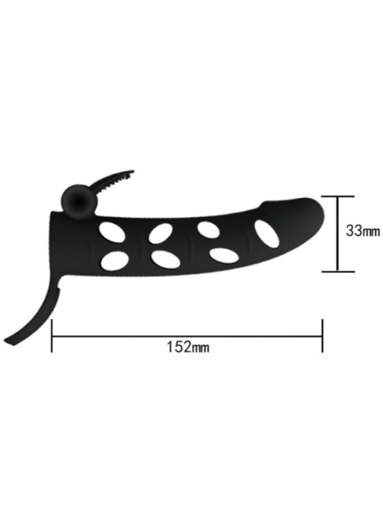 PRETTY LOVE - HOUSSE EN SILICONE AVEC VIBRATION 15.2 CM
