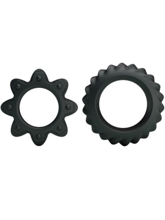 BAILE - KIT 2 ANNEAUX FLEURI EN SILICONE