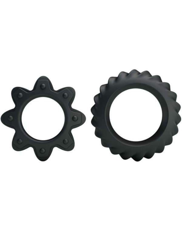 BAILE - KIT 2 ANNEAUX FLEURI EN SILICONE