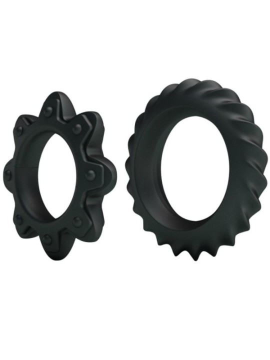 BAILE - KIT 2 ANNEAUX FLEURI EN SILICONE