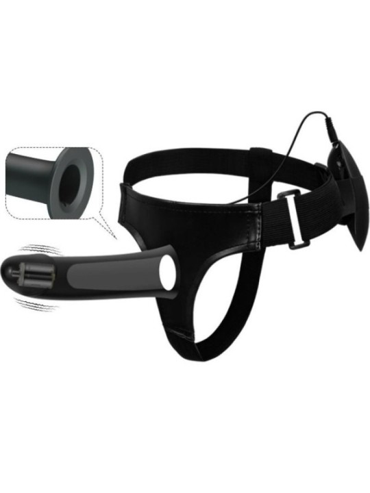 PRETTY LOVE - VITO STRAP ON AVEC GODE CREUX ET VIBRATION 17.3 CM