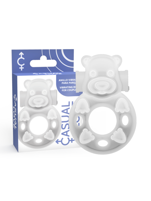 CASUAL LOVE - 26 ANNEAU DE VIBRATEUR TRANSPARENT BUNNY