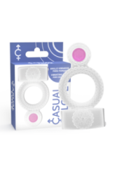 CASUAL LOVE - BAGUE TRANSPARENTE DOUBLE PLAISIR
