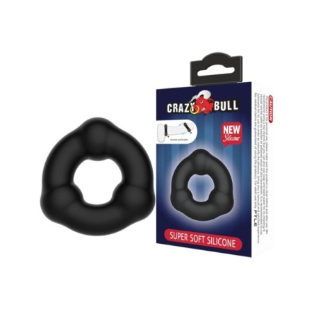 CRAZY BULL - BAGUE EN SILICONE ULTRA DOUX AVEC NODULES