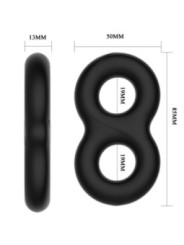 CRAZY BULL - BAGUE EN SILICONE DOUBLE INFINITY