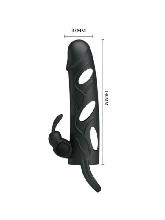 PRETTY LOVE - HOUSSE EN SILICONE AVEC VIBRATION 14 CM 2.0