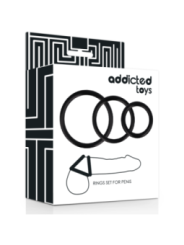 ADDICTED TOYS - ENSEMBLE DANNEAU POUR PÉNIS NOIR