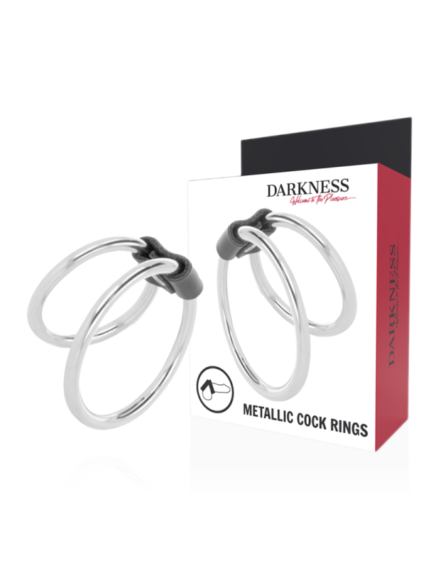 DARKNESS - ANNEAU PÉNIS DOUBLE EN MÉTAL