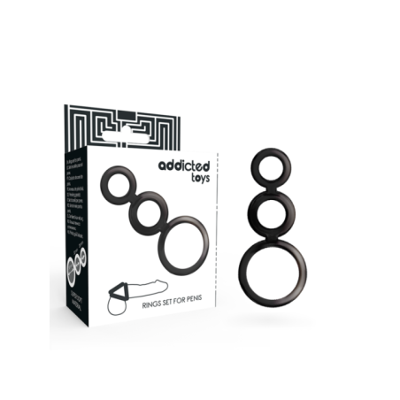 ADDICTED TOYS - ENSEMBLE DANNEAU POUR PÉNIS - FUMÉ