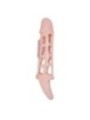 BAILE - COUVERTURE DEXTENSION DE PÉNIS AVEC VIBRATION ET SANGLE NATURELLE 13,5 CM