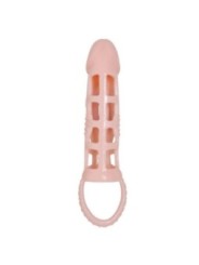 BAILE - COUVERTURE DEXTENSION DE PÉNIS AVEC VIBRATION ET SANGLE NATURELLE 13,5 CM