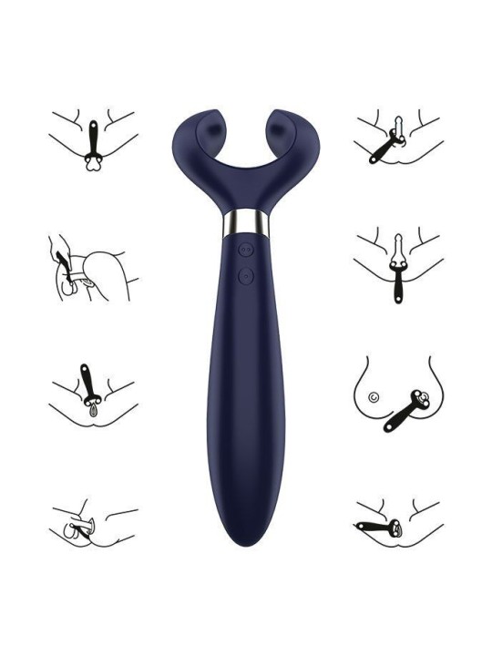 SATISFYER - ENDLESS FUN MULTI VIBRATEUR 3 BLEU