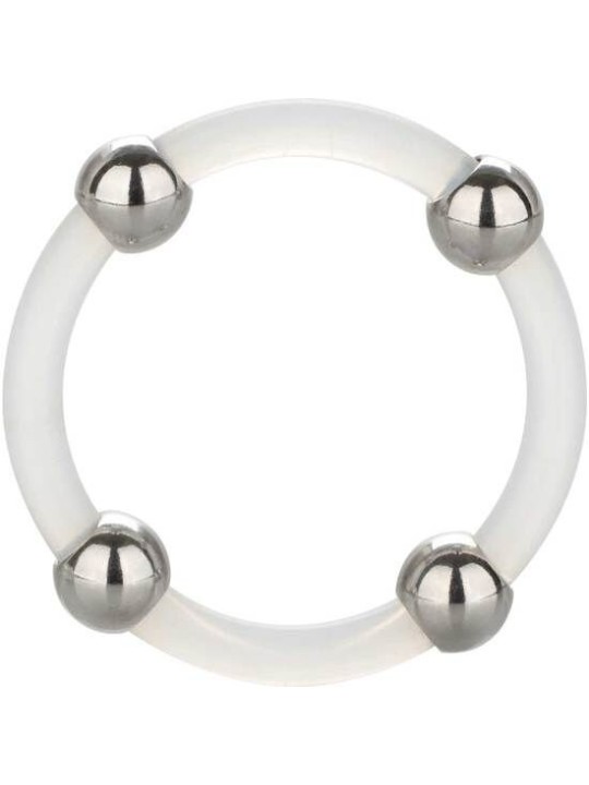 CALEXOTICS - BAGUE EN SILICONE PERLÉE ACIER L