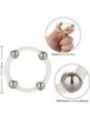 CALEXOTICS - BAGUE EN SILICONE PERLÉE ACIER L