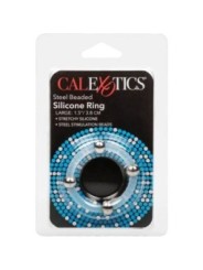 CALEXOTICS - BAGUE EN SILICONE PERLÉE ACIER L