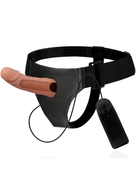 HARNESS ATTRACTION - RNES CADRES CREUX AVEC VIBRATEUR 15 CM -O- 5 CM