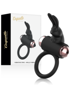 COQUETTE CHIC DESIRE - COCKRING AVEC VIBRATEUR NOIR/ OR