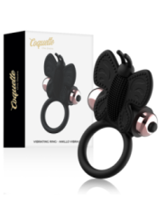 COQUETTE CHIC DESIRE - COCKRING PAPILLON AVEC VIBRATEUR NOIR/ OR
