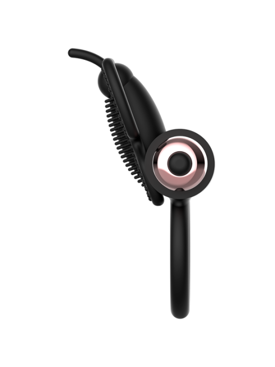 COQUETTE CHIC DESIRE - COCKRING PAPILLON AVEC VIBRATEUR NOIR/ OR