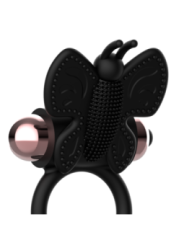COQUETTE CHIC DESIRE - COCKRING PAPILLON AVEC VIBRATEUR NOIR/ OR