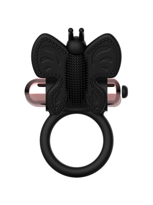 COQUETTE CHIC DESIRE - COCKRING PAPILLON AVEC VIBRATEUR NOIR/ OR