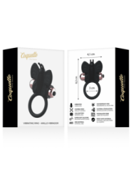 COQUETTE CHIC DESIRE - COCKRING PAPILLON AVEC VIBRATEUR NOIR/ OR