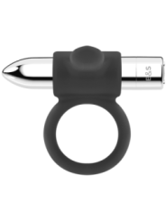 BLACK&SILVER - BAGUE RECHARGEABLE CAMERON ARGENT