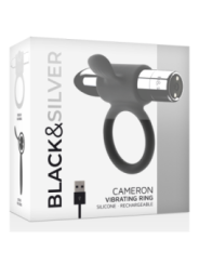 BLACK&SILVER - BAGUE RECHARGEABLE CAMERON ARGENT