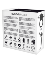 BLACK&SILVER - BAGUE RECHARGEABLE CAMERON ARGENT
