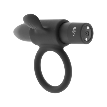 BLACK&SILVER - BAGUE RECHARGEABLE CAMERON NOIR
