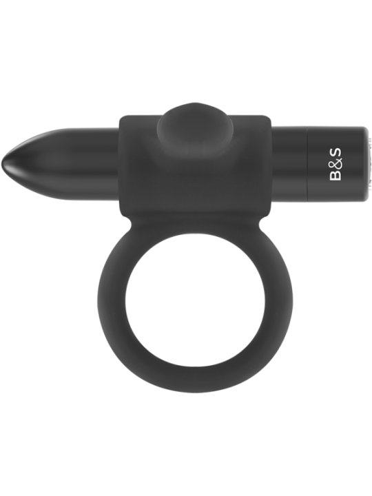 BLACK&SILVER - BAGUE RECHARGEABLE CAMERON NOIR