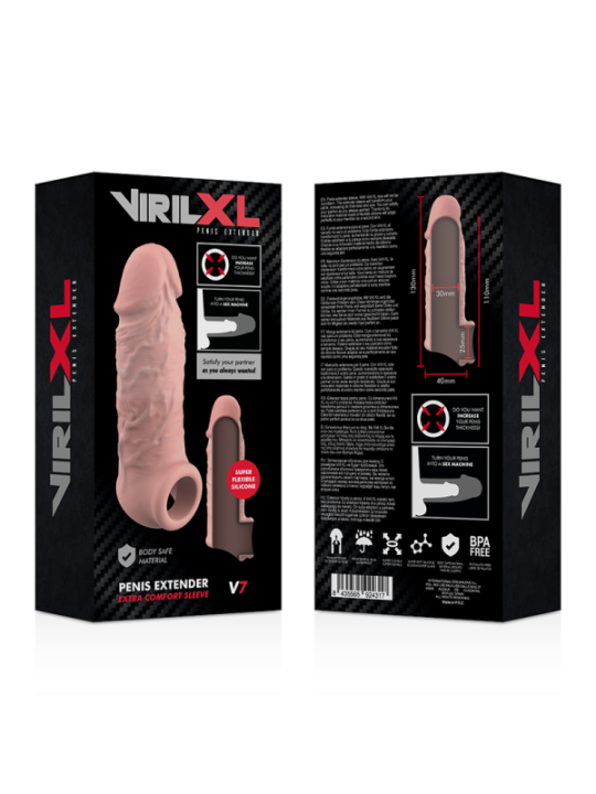 VIRILXL - EXTENSION NATURELLE DU PÉNIS EN SILICONE LIQUIDE V7