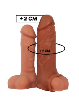 VIRILXL - EXTENSION DE PÉNIS MARRON EN SILICONE LIQUIDE V9
