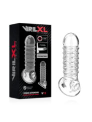 VIRILXL - EXTENSION DE PÉNIS ET GAINE V15 TRANSPARENTE
