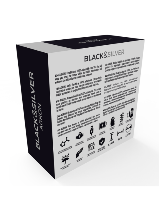 BLACK&SILVER - AGRON TÉLÉCOMMANDE COCKRING WATCHME