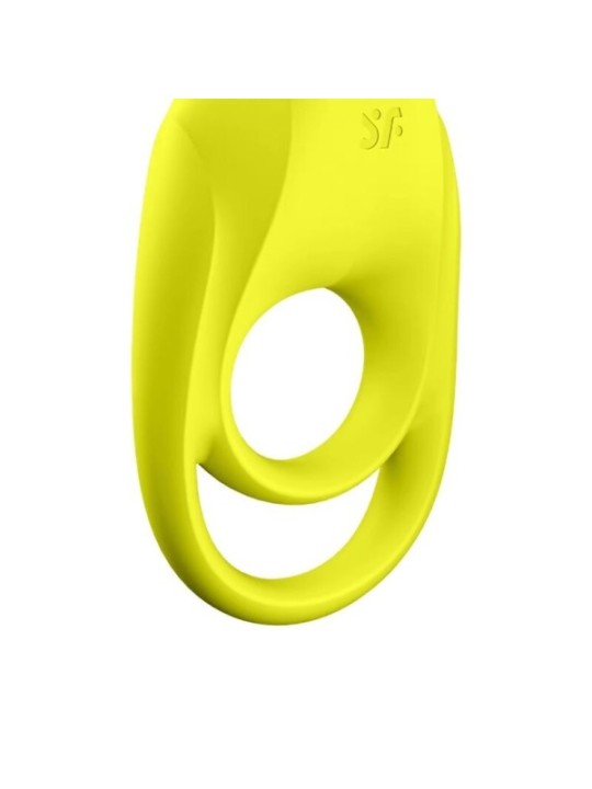 SATISFYER - VIBRATEUR  ANNEAU SPECTACULAIRE DUO JAUNE
