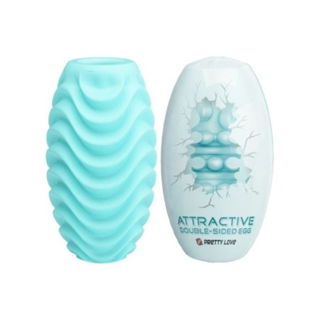 PRETTY LOVE - OEUF MASTURBATEUR DOUBLE FACE TURQUOISE