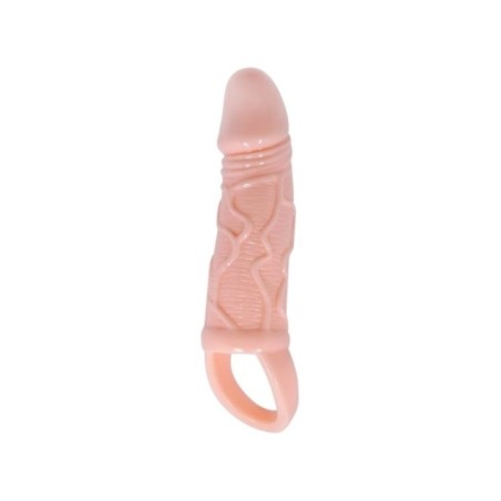 BAILE - GAINE DEXTENSION DE PÉNIS AVEC SANGLE POUR TESTICULES 13,5 CM