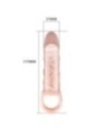BAILE - GAINE DEXTENSION DE PÉNIS AVEC SANGLE POUR TESTICULES 13,5 CM