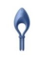 SATISFYER - APPLICATION BULLSEYE RING VIBRATOR BLEU