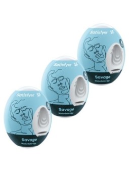 SATISFYER - 3 OEUFS MASTURBATEURS SAVAGE