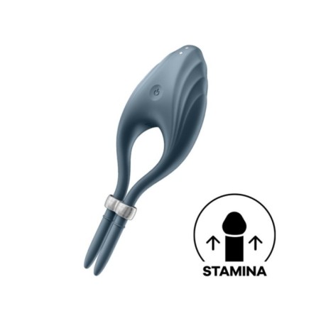 SATISFYER - VIBRATEUR ANNEAU DUELIST GRIS