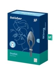 SATISFYER - VIBRATEUR ANNEAU DUELIST GRIS