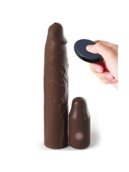 FANTASY X- TENSIONS - POCHETTE PIPEDREAMS 22,86 CM + PLUG 7,62 CM TELECOMMANDE MARRON