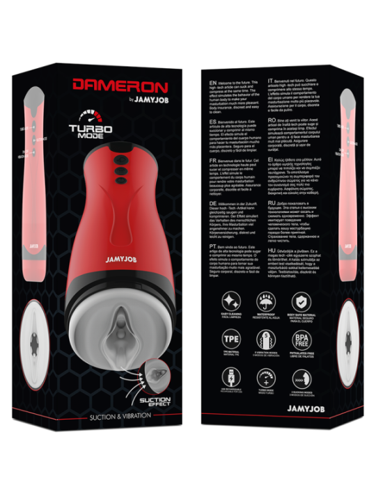JAMYJOB - MASTURBATEUR À ASPIRATION ET VIBRATION DAMERON