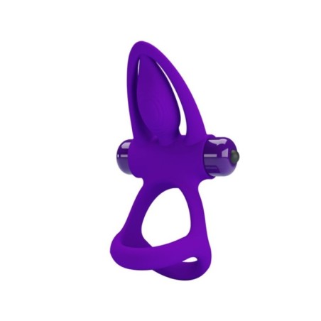 PRETTY LOVE - ANNEAU VIBRATEUR 10 VIBRATIONS SILICONE VIOLETTE