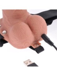 FETISH FANTASY SERIES - HARNAIS RÉGLABLE PÉNIS RÉALISTE AVEC BALLES RECHARGEABLES ET VIBRATEUR 17,8 CM