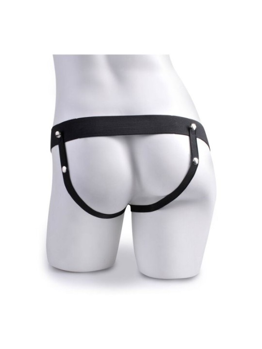 FETISH FANTASY SERIES - HARNAIS RÉGLABLE PÉNIS RÉALISTE AVEC BALLES ÉJACULANTES 19 CM