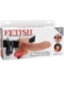 FETISH FANTASY SERIES - HARNAIS RÉGLABLE TÉLÉCOMMANDE PÉNIS RÉALISTE AVEC TESTICULES 17,8 CM