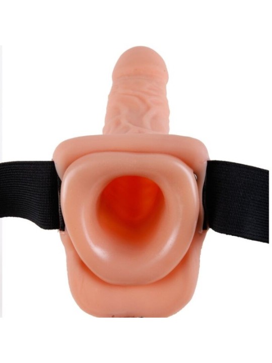 FETISH FANTASY SERIES - HARNAIS RÉGLABLE TÉLÉCOMMANDE PÉNIS RÉALISTE AVEC TESTICULES 23 CM